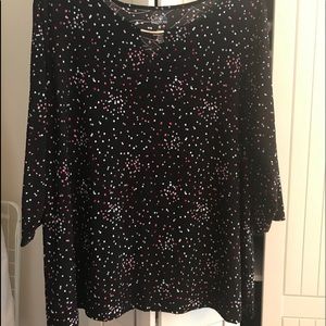 Plus size patterned top
